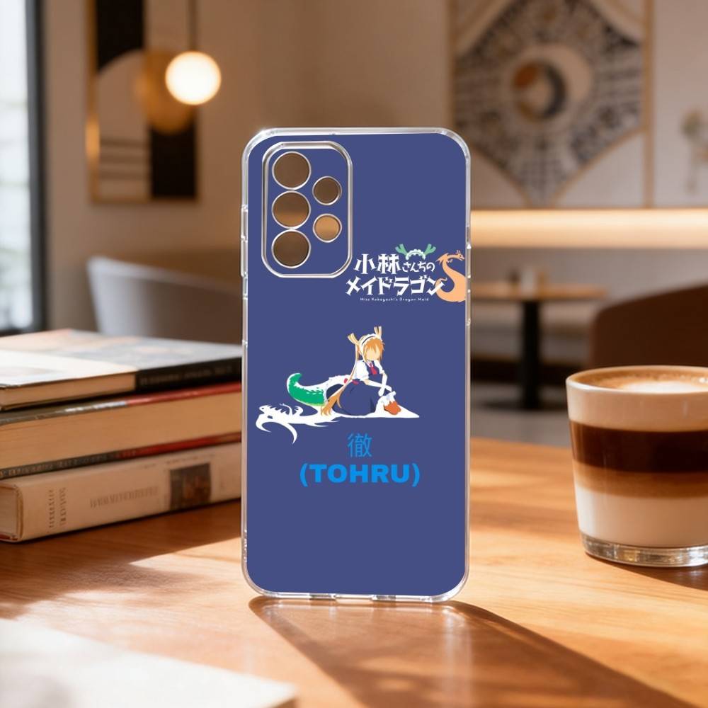 D-Dragon Maid Tohru Ilulu Phone Case For Samsung S25,S24,S21,S22,S23,S30,Ultra,S20,Plus,Fe Transparent Cover Samsung S10