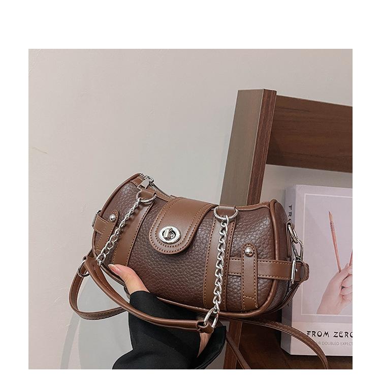 

Retro niche design chain handbag underarm bag new fashion light luxury shoulder bag versatile messenger bag