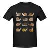 Unisex Snails T Shirt Streetwear Big Size Oneck Cotton Sleeve Custom Tshirt Unisex