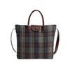 Popular large-capacity plaid tote bag women's new fashionable versatile commuter shoulder messenger bag