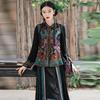 Women's Ethnic Style Embroidered Floral Vest - Chinese Retro Cardigan