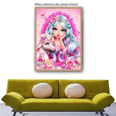 Full 5D Diy Diamond Painting Cartoon Snow Girl Diamond Embroidery Cross Stitch Home Decor Handmade
