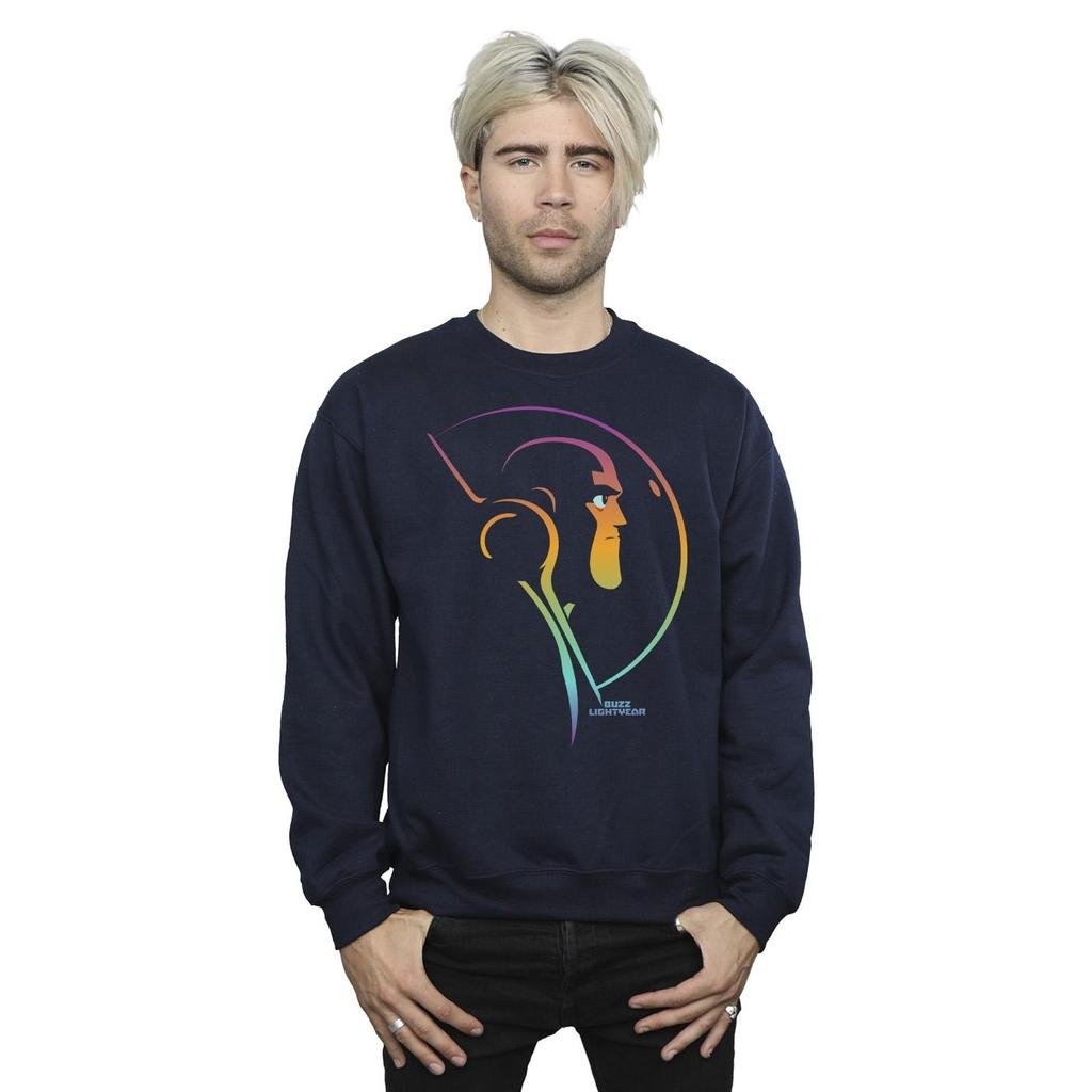 Disney Mens Lightyear Blended Stare Sweatshirt