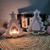 Candle Holder Mold Christmas Tree Shape Candle Accessories Molds Candle Bracket Mold for Making Candlestick Candle Base