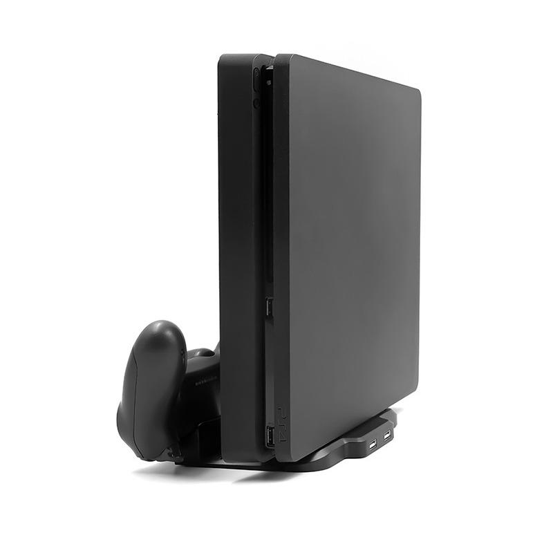 For Ps4 Slim Pro Two-in-one Host Vertical Bracket Base Ps4 Game Handle Dual-seat Charger