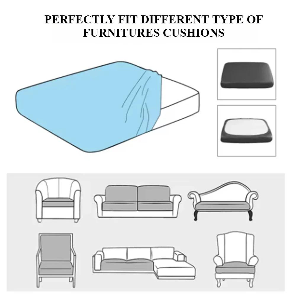 Jacquard Sofa Seat Cushion Cover Stretch Washable Removable Slipcover Sofa Cover Sofa Slipcovers Furniture Protector L-Shaped