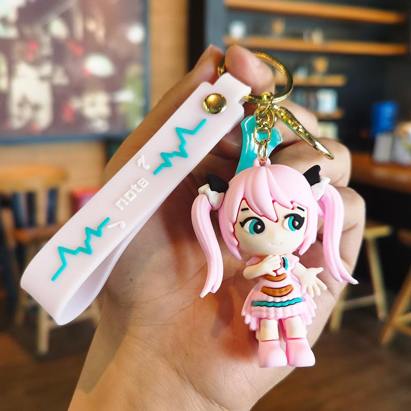 2nd Generation Miku Keychain Cartoon and Cute Ins Gift Car Bag Schoolbag Girls Doll Machine Companion Gift Personalized Gift Y2k