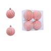 6cm Christmas Balls Set Flocking Xmas Tree Pendants Christmas Spheres Pendant  Party Favors