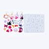 Jewelery Silicone Mould Earring Mold with Hole Animal Silicone Molds for Epoxy Resin Earring Charm