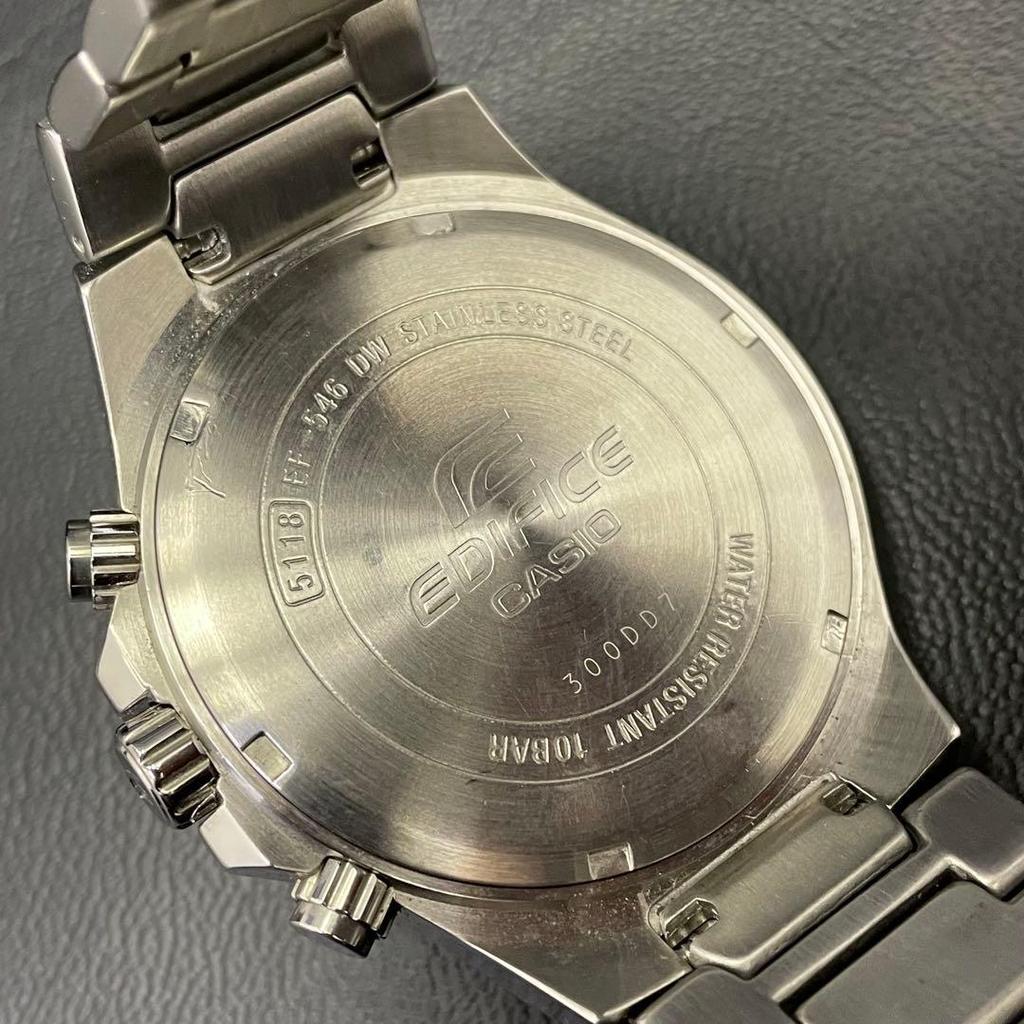 Used CASIO EDIFICE EF-546 Chronograph Watch Working Item