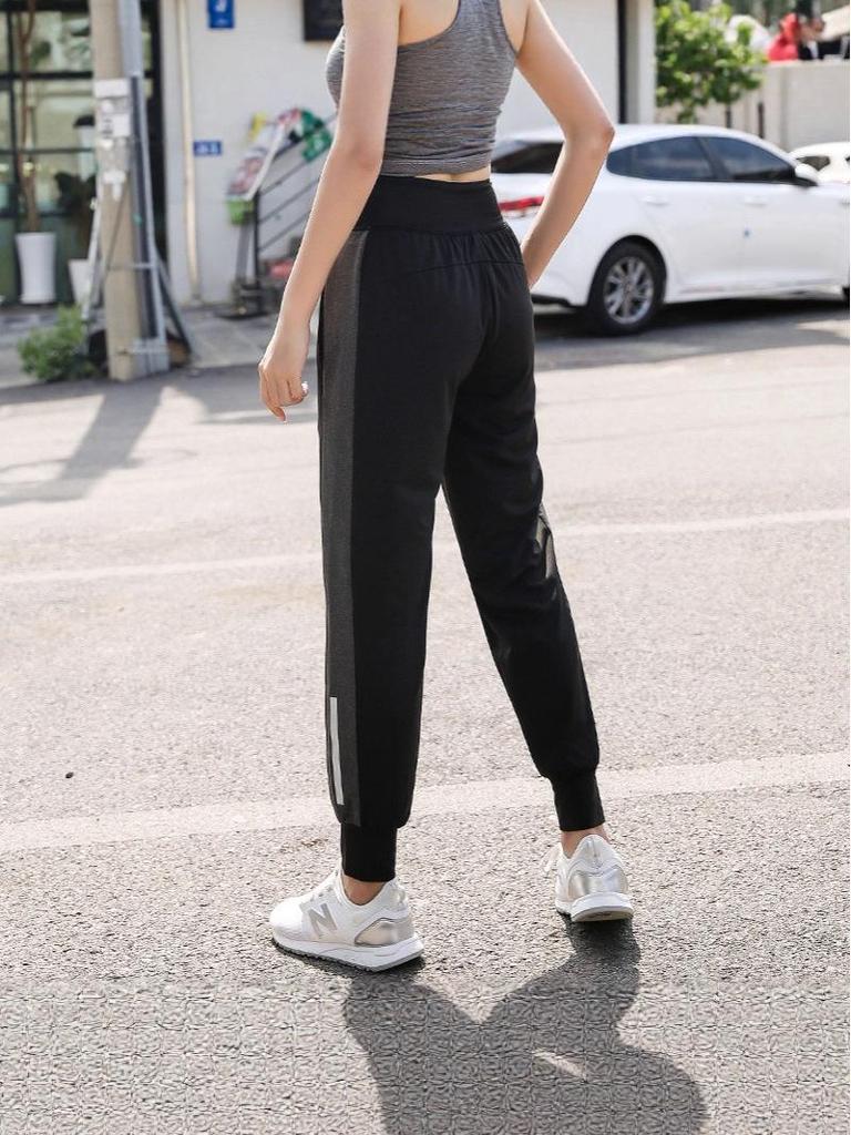 Women's Plus Size Autumn Yoga Pants – Breathable, Slimming, Loose Fit, Tapered Hem for Gym, Running, Sports