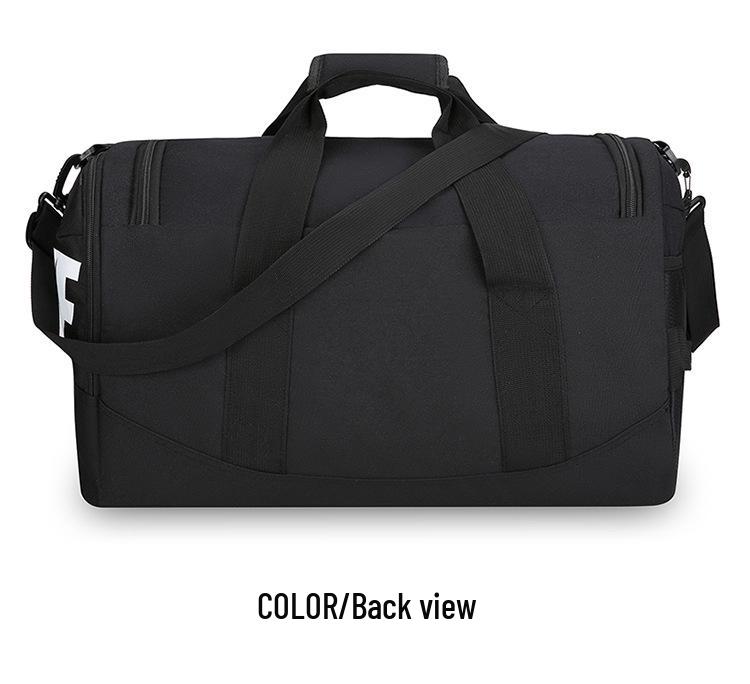 Unisex Sports Basketball Travel Bag with Shoe Compartment - Large Capacity, Crossbody & Handheld Features