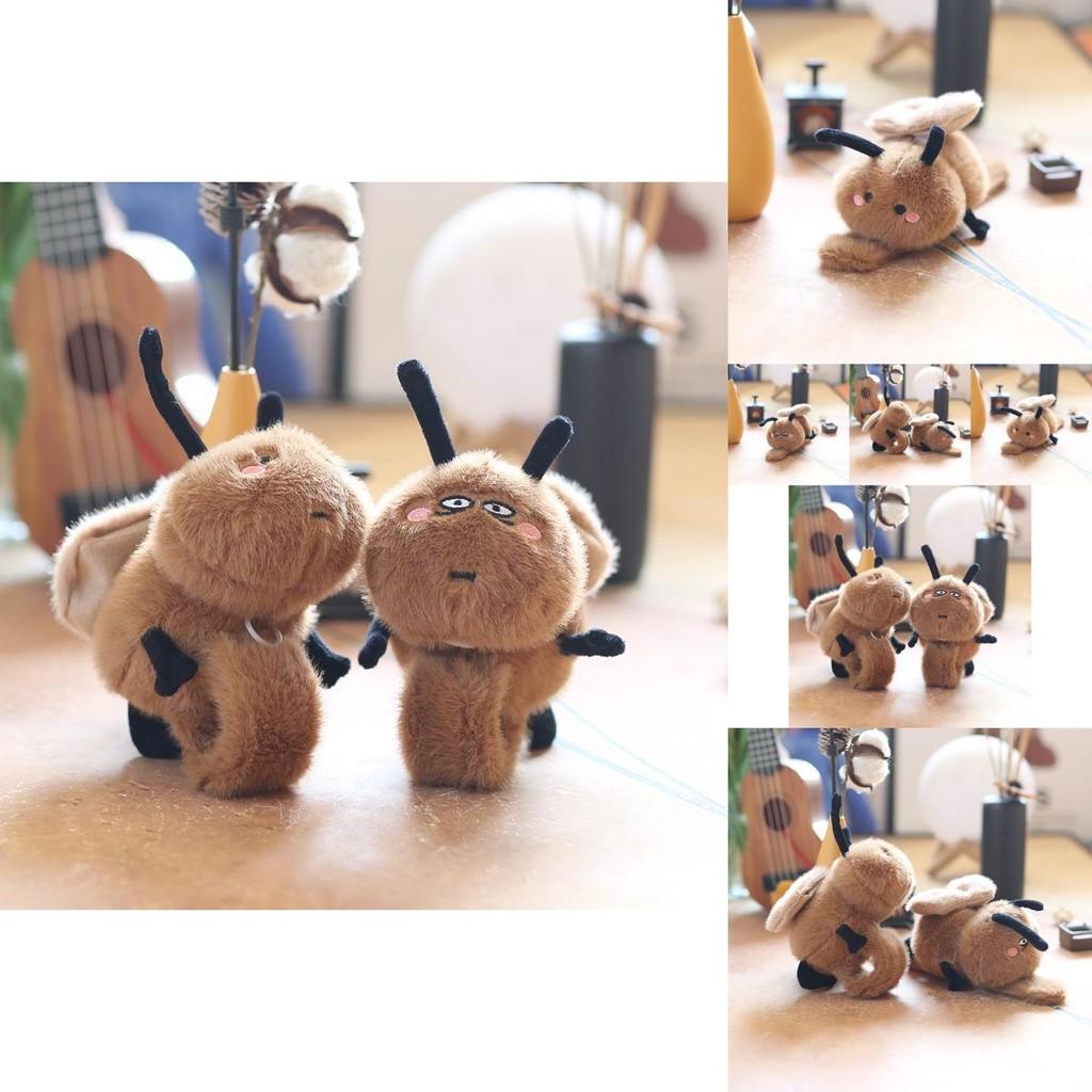 Cute Adorable Plush Cockroach Toy With Movable Wings Soft Pp Cotton Stuffed Animal