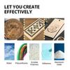 Jue-Fish Holzbrandgel Outdoor DIY Pyrographie Verbrennungshilfe für Holz Leder Leinwand Papier Handwerk
