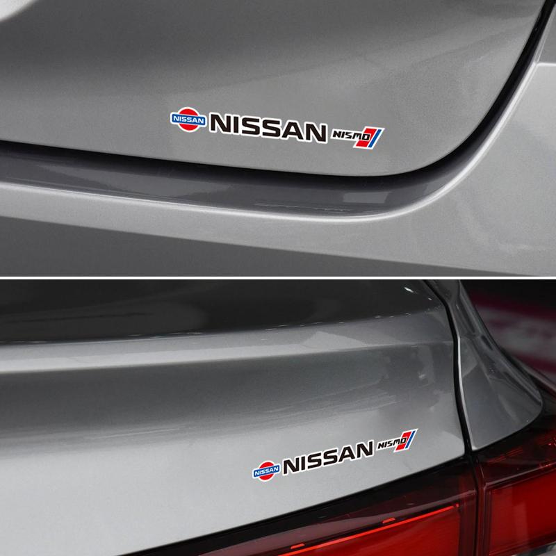 4 szt. Naklejki z emblematami samochodowymi Naklejki na lusterka wsteczne i wycieraczki Akcesoria do Nissan GTR NISMO Qashqai Patrol X-trail Tiida Navara Sylph