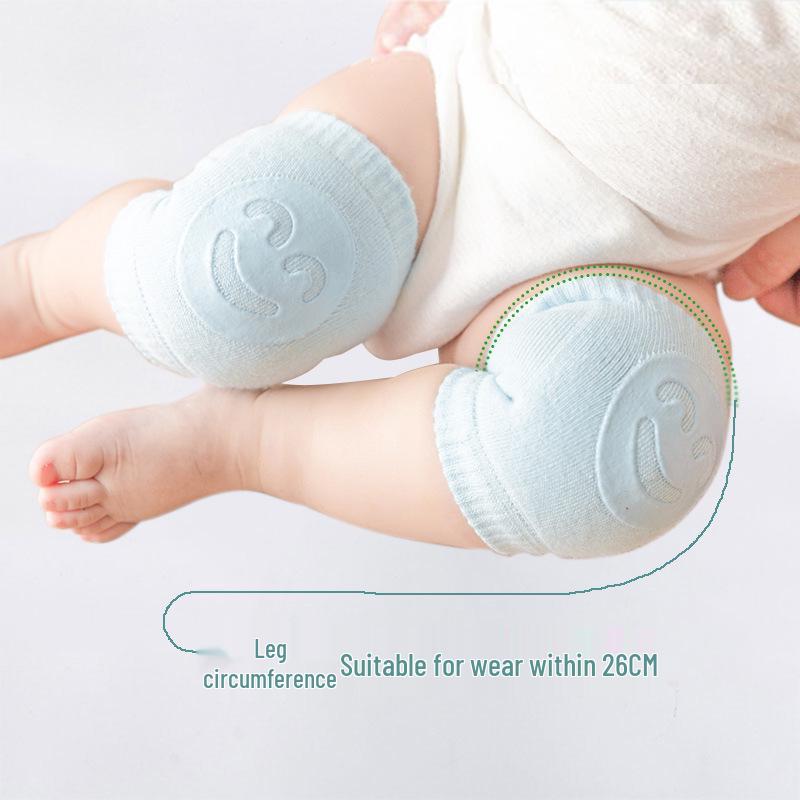 Breathable Baby Knee & Elbow Pads for Crawling & Walking - Smiley Design