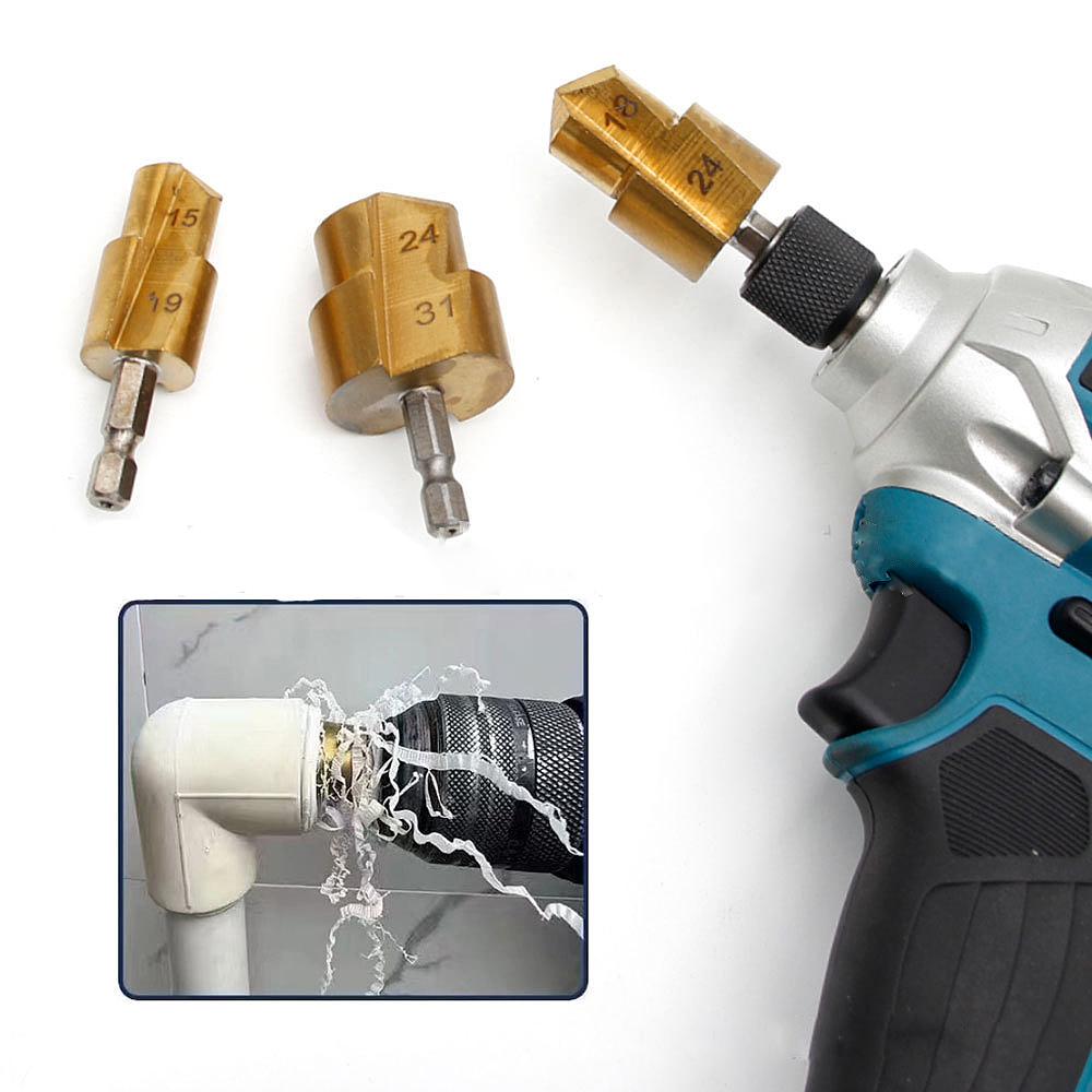 Hexagonal Handle 6.35MM PPR Lifting Drill Bit 20/25/32 Step Drill For Hydroelectric Water Pipe Drilling
