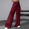 Autumn new women's solid color trousers suit pants casual sports straight pants