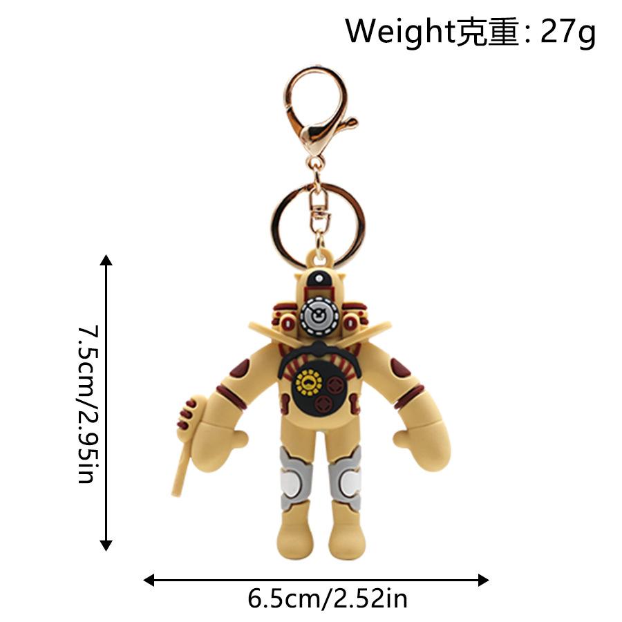 Skibidi Toilet Titan Speakman Keychain Cameraman Tv Man Titan Clock Man Titan Drillman Backpack Decor Doll Pendant Decor Gifts