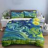 Swirling Sky, Grazing Sheep. Bedding Sets Duvet Cover Sets Duvet Covers Pillowcases(1 * Duvet Cover 2 * Pillowcases, Without Duvet Insert)