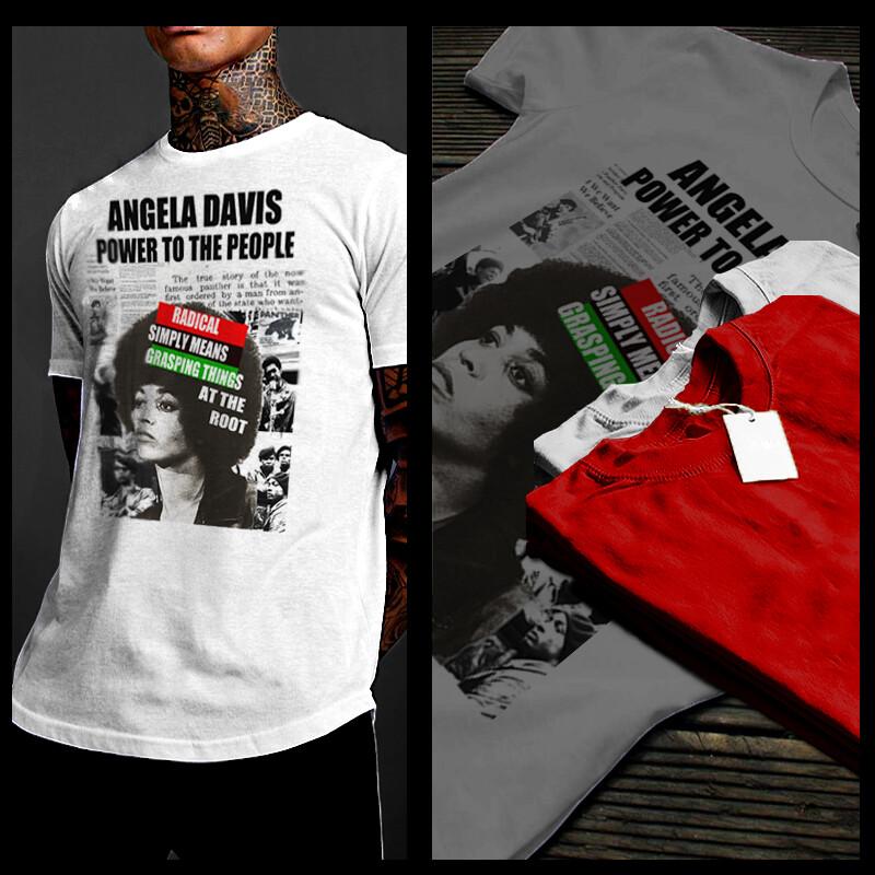 

Angela Davis T-shirt Black History Month Civil Rights Icon Freedom fighter tee 2XL