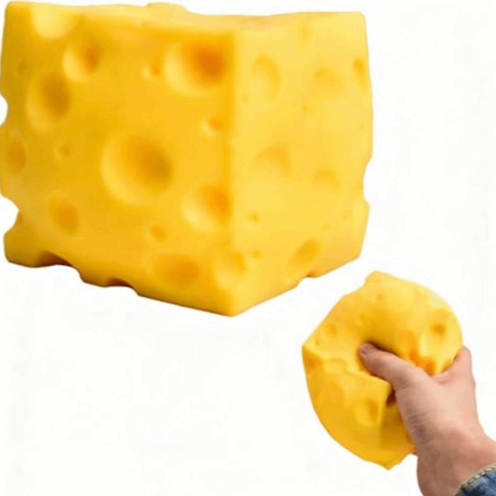 Sensory Stress Relief Giant Cheese Squishys Soft Novelty Food Theme Cheese Cubes Toys