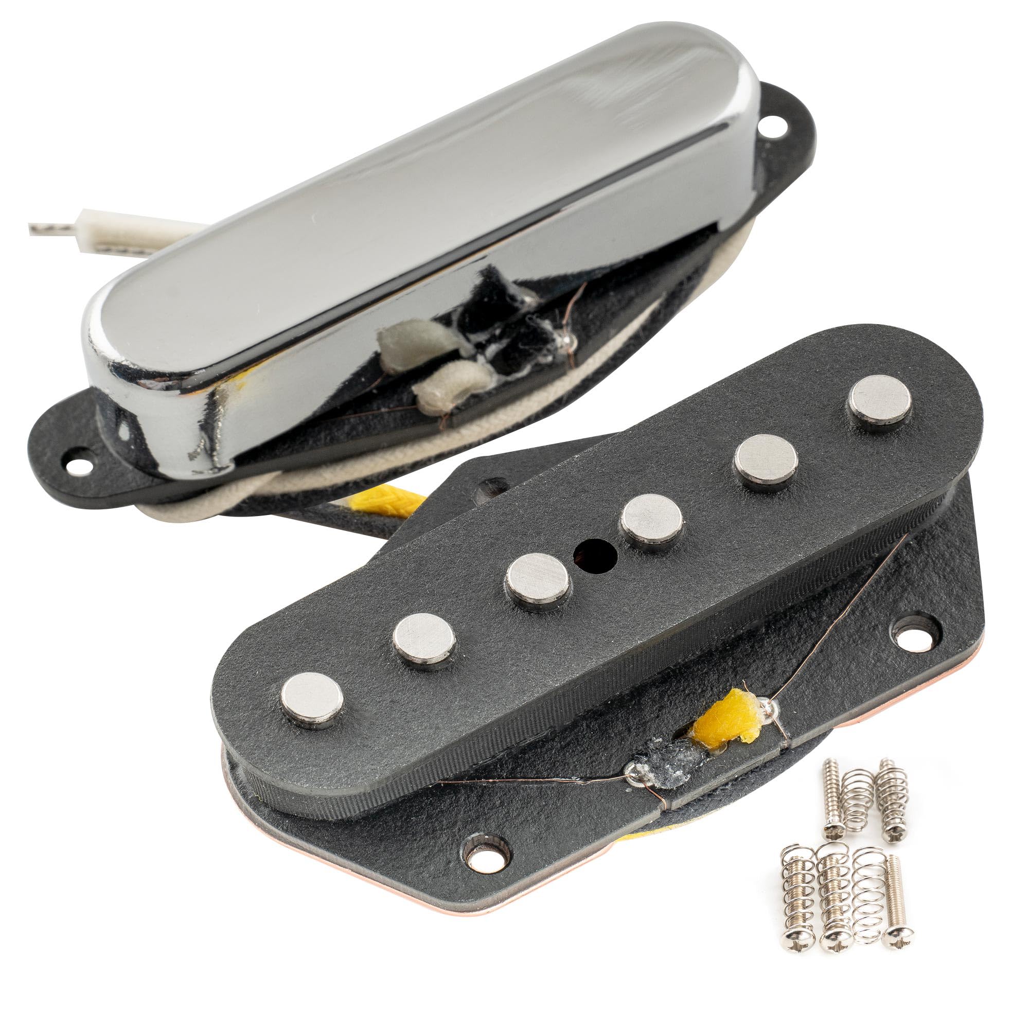 

Musiclily Pro TL-50S Alnico 5 Набор звукоснимателей Telecaster для электрогитар TL, Черный (Набор из 2)