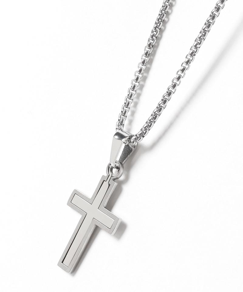 Blancier Double Cross Bm251N1060 Men'S Necklace