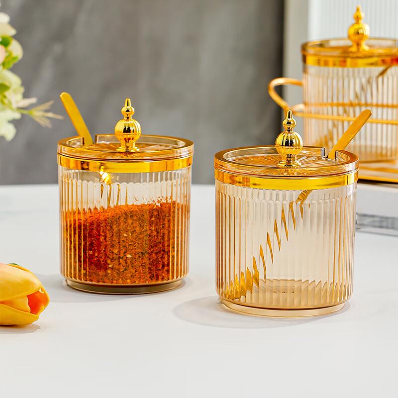 Wild Pigeon Elegant 3-Grid Spice Jar Set