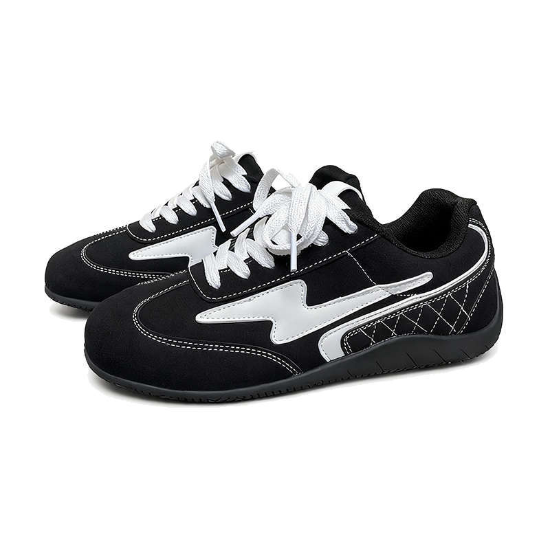 Black German Training Shoes Women's Autumn Thin-soled Sports Shoes Versatile Non-slip Flat Bottom Lightweight and Not Tired Feet Casual Shoes