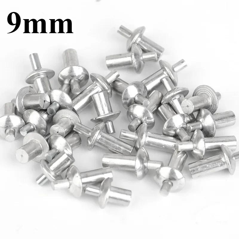 100/10PCS Hammer Drive Expansion Rivets Expansion Aluminum Nail Head Piercing Knock Type Small Tapping Screws Fasteners Rivet