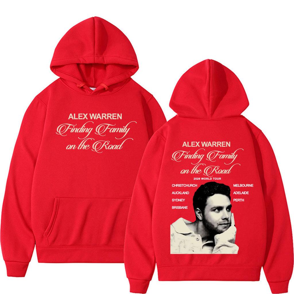 Unisex Woman'sAlex Warren Finding Family on The Road 2026 World Tour Hoodies Men Women Fashion Hip Hop Oversized Sweatshirts Hoodie Streetwear