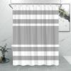 Tenda da Doccia alla Moda a Righe Grigie Motivo a Linee Semplici Moderne Casa Poliestere Stampato Tende da Doccia Arredamento Bagno Con Ganci