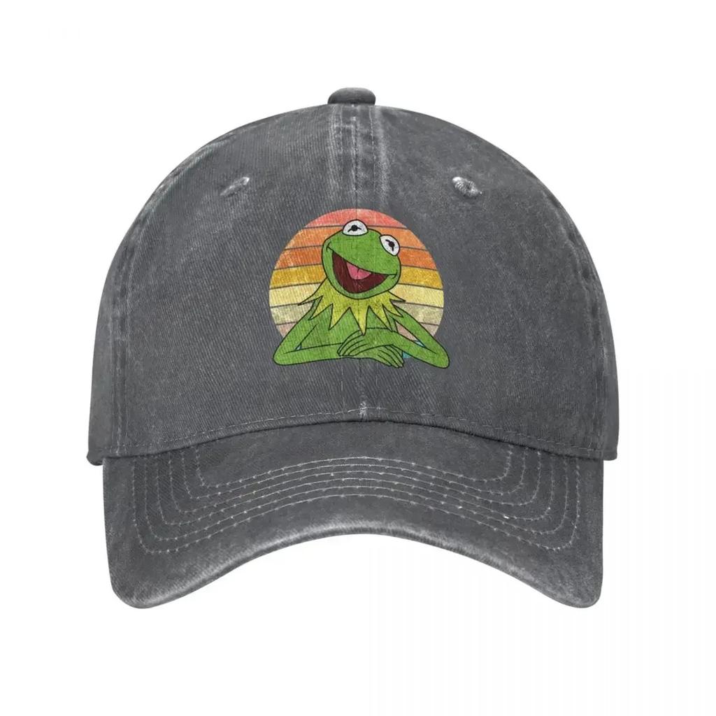 Frog Cartoon Anime Baseball Cap Classic Distressed Cotton Snapback Hat Unisex Outdoor Summer Caps Hat