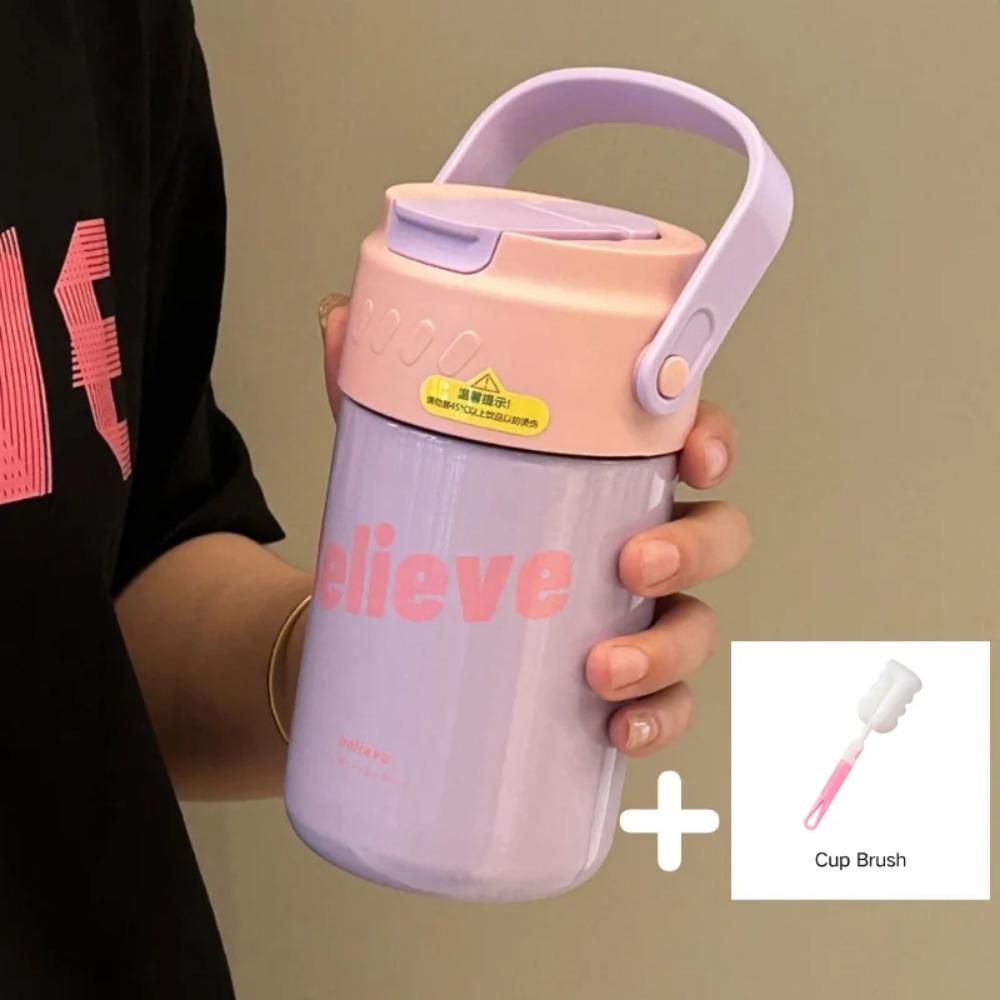 316 Stainless Steel Insulated Coffee Mug with Portable Handle Tumbler Water Thermos Vacuum Flask Water Bottle 500ml Thermal Cup