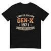 T-shirt Humoristique Anniversaire Vintage Rétro Édition Limitée Génération X 1971