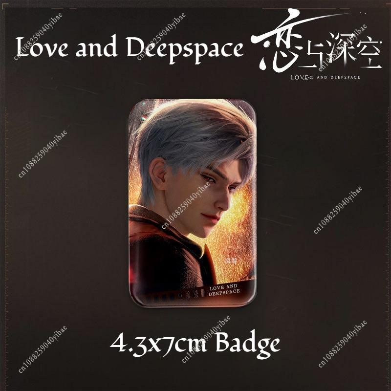 2025 Love and Deepspace Sylus Rafayel Zayne Xavier Caleb Cinema Co-ed Badge Rectangular Emblem Brooch Backpack Decoration