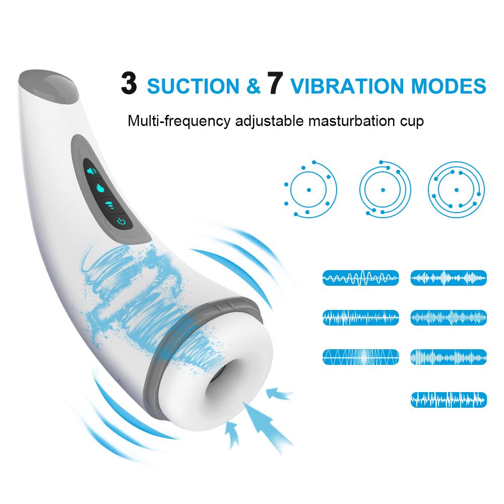 Men Automatic Masturbator Cup Male Suction Blowjob Stimulator Vagina Masturbation Vibrator Sex Toys