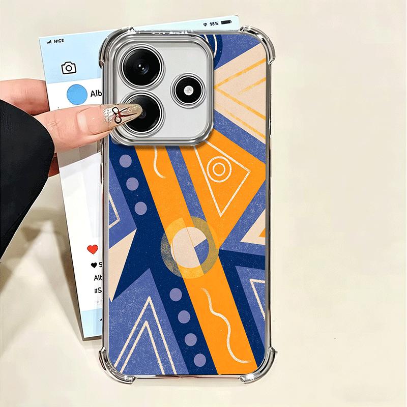 Abstract Geometry PopArt Desgin Soft Phone Case For Xiaomi Poco X7 X8 Pro Max X6 X5 X3 F8 Ultra F7 M8 M7 M5S Redmi 15C 15A 15 14