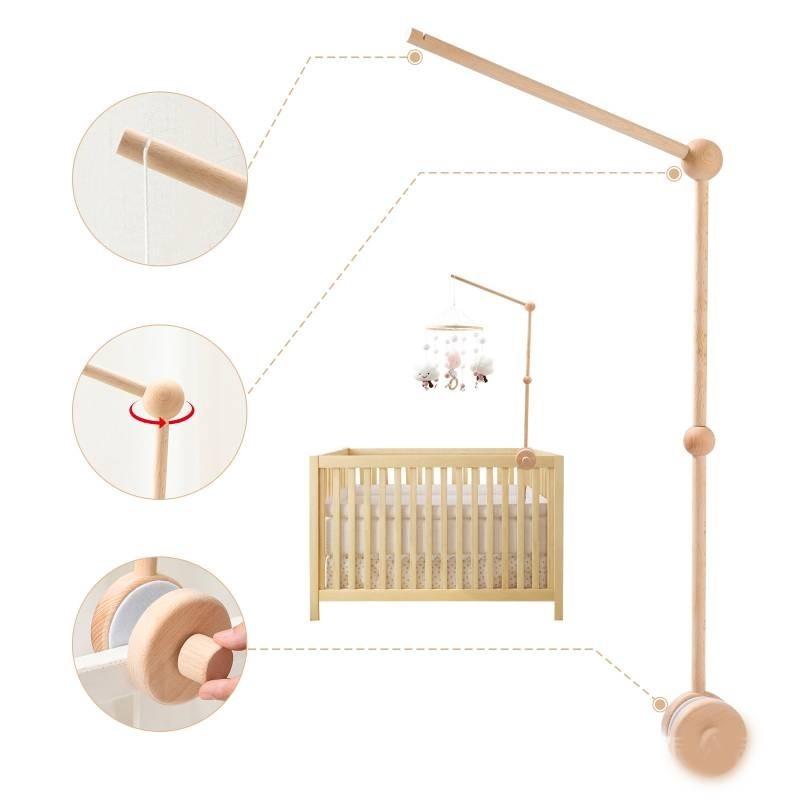 Wooden Baby Mobile Crib Holder Sturdy And Versatile Design**