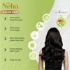 Neha Salon Skip Crème Haarfarbe Ammoniakfrei Packung mit 1 (20g+20mlX4 Beutel) Mit Amla Hibiskus Henna Für Weiches Glänzendes Haar Schwarzbraun