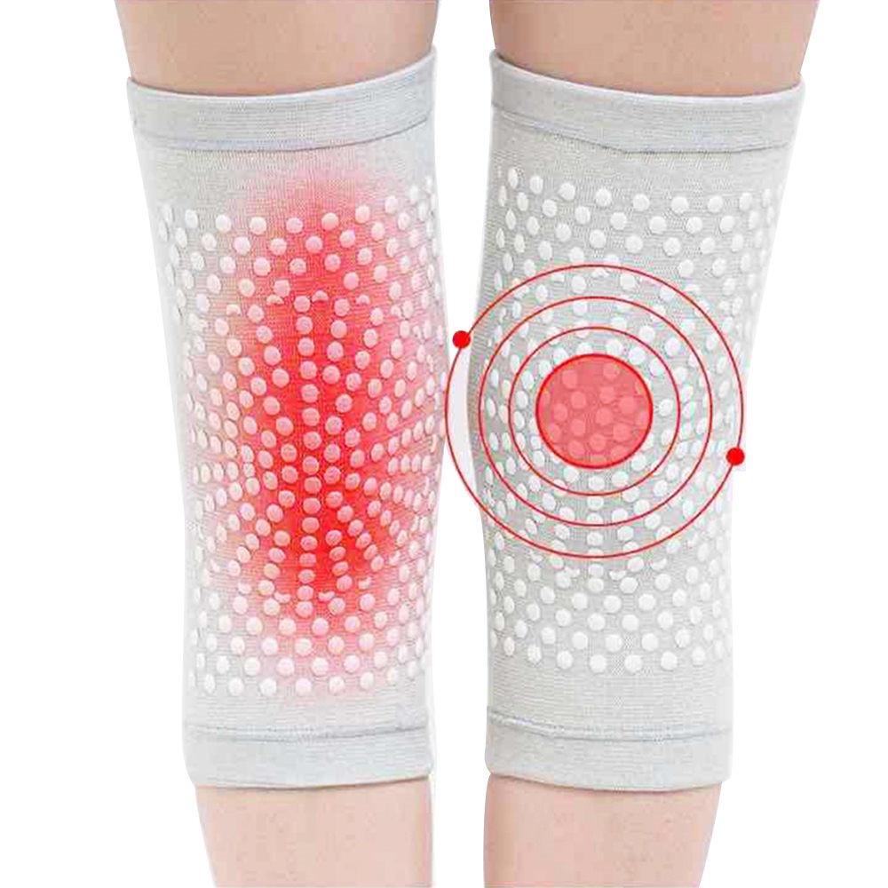 1Pair Self Heating Support Knee Pad Knee Brace Warm for Arthritis Joint Pain Relief Injury Recovery Belt Knee Massager Leg Warmer