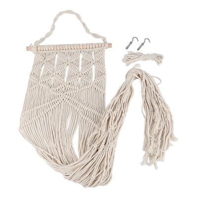 Hamaca para Gatos de Macramé Cama Colgante Tejida para Gatos Decoración de Pared de Macramé