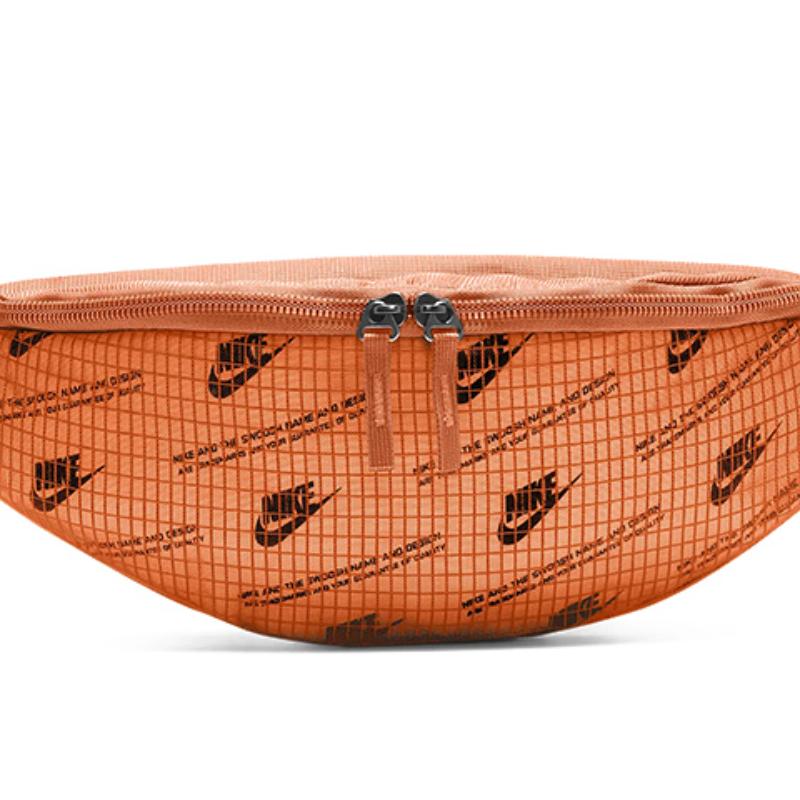 Nike Nylon Fabric Fanny Pack Regular Unisex Orange Casual CK7446-884