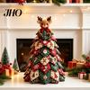 Beginner Friendly Sewing Craft Kit DIY Quilted Christmas Tree Kit, 3D Fabric Patchwork Set for Decoration Beginners, Handmade Tabletop Holiday