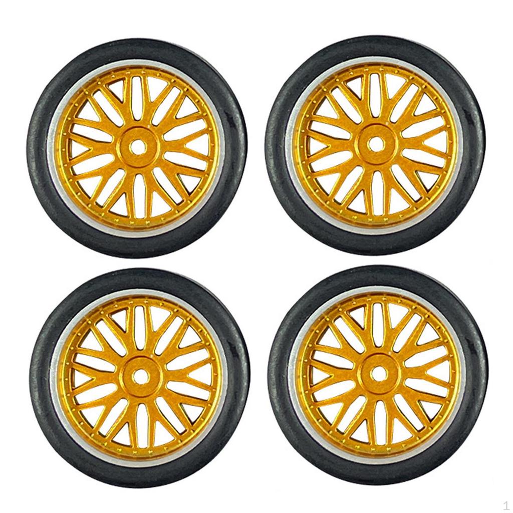 4 Pack RC Drift Tyres 32mm Diameter for 1/18 Scale Car