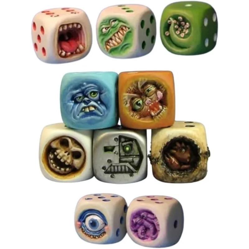 5pcs Set Monster Dice, Dungeons and Dragons Dice, Monster Dice Set for Table Games, Dungeons and Dragons Dicelings, Role Playing