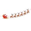 Christmas Decoration Delightful Paper Banner Featuring Cartoon Santa Reindeer And