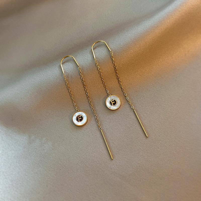 Women's Simple Heart and Butterfly Pearl Earrings - Titanium Steel Ear Wire for Fashionable Commute