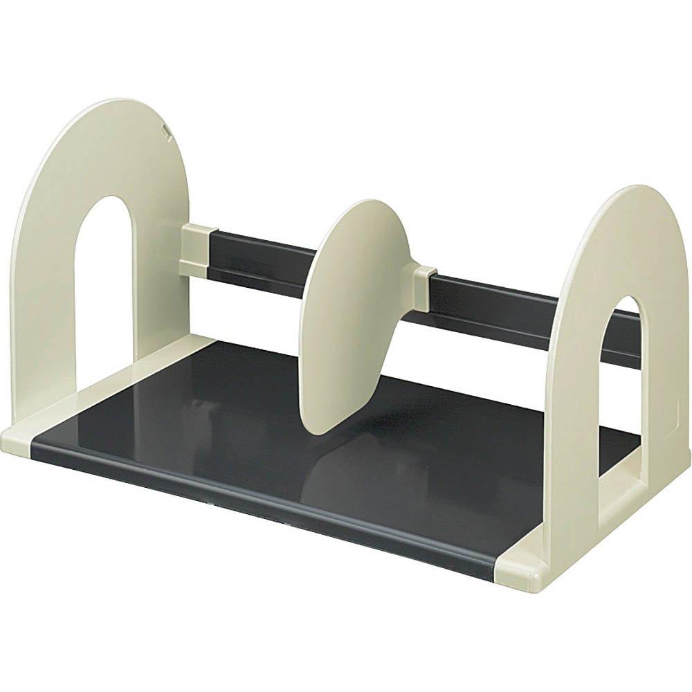 

KOKUYO Bookend Bookstand 420mm Width Movable Divider Gray BS-122NM